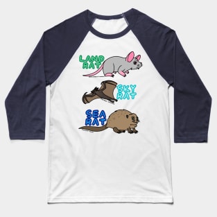 All Terrain Rats (Full Color Version) Baseball T-Shirt